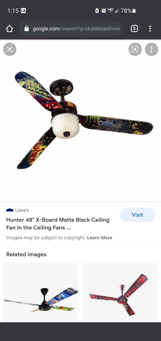 Cool Complete Skateboard Ceiling Fan Awesome