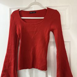 Red Long sleeve Top 
