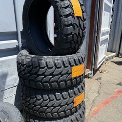 LT 33x12.50x20 RDR MUD TERRAIN TIRES $760 CASH OUT THE DOOR MT Tires installed (4) New 50,000