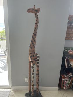 Giraffe Art 74” high