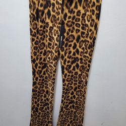FASHION NOVA FLARE LEOPARD PANTS