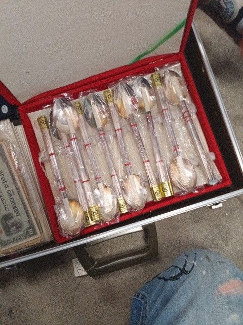 10 Piece Nickel Silver Spoons/Chopsticks