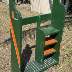 Custom-Made Wood, Miami Hurricanes, Golf Bag  Holder