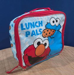 Sesame Street Cookie Monster & Elmo Insulated Lunchbox 9"×7.5"