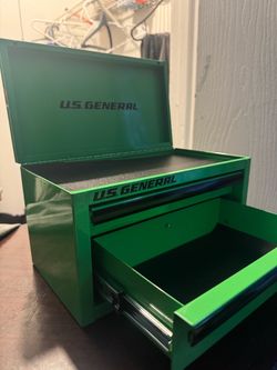 U.S. General Mini Tool Box Green