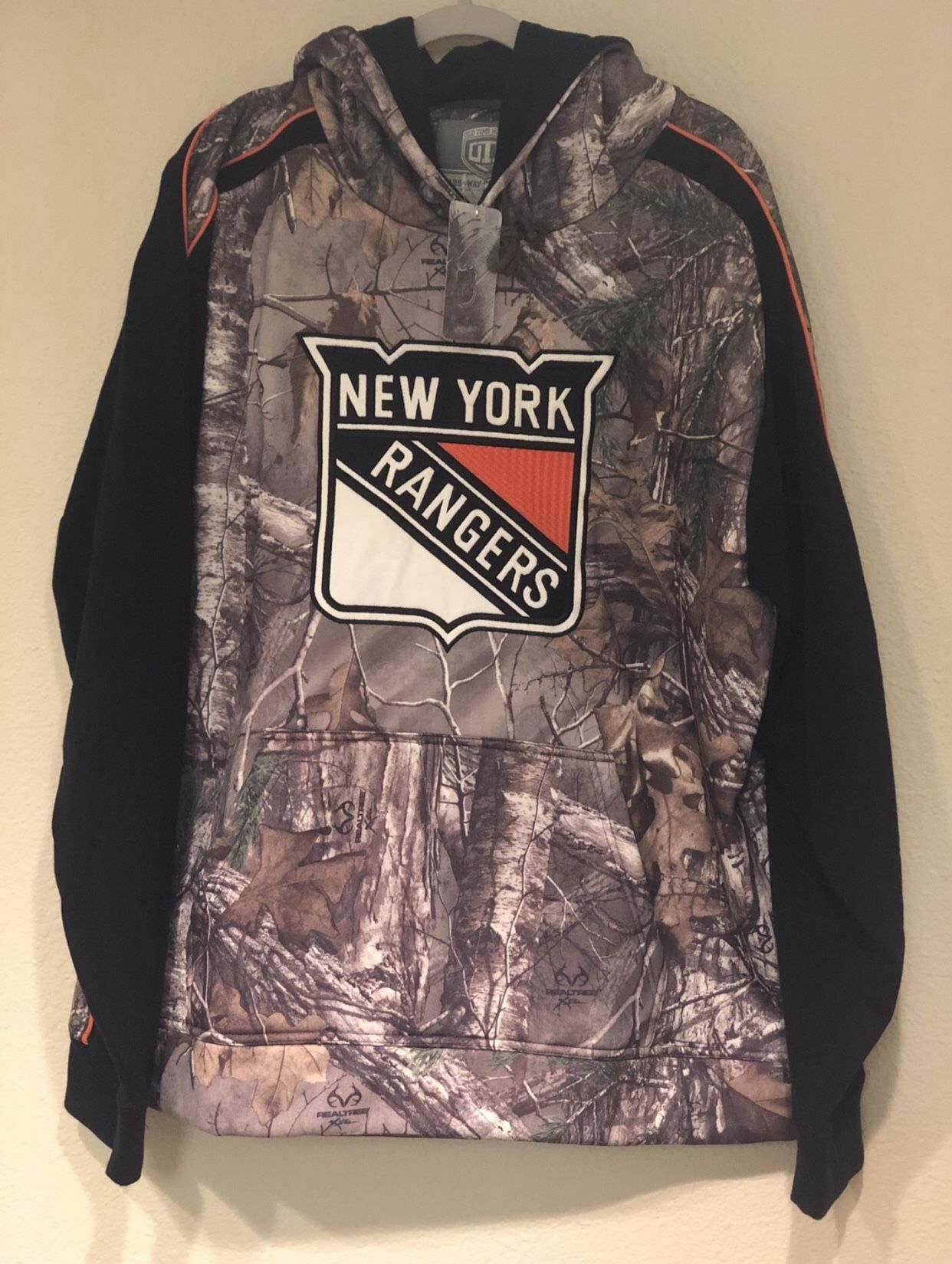 New York Ranger Camo Hunting Fishing Pullover Jersey