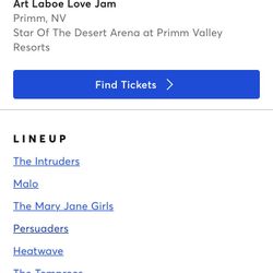 Two Art Laboe Love Jam Tickets 