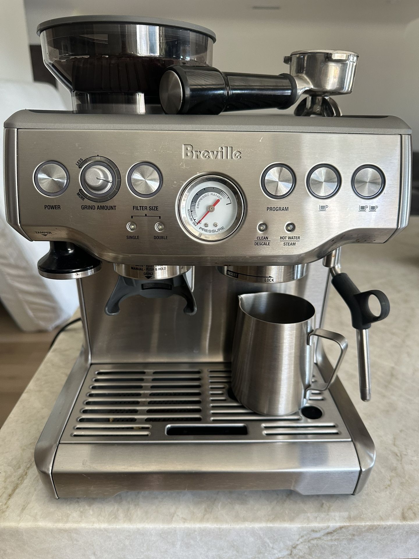 Breville Barista Express Espresso Machine BES870XL, Brushed Stainless Steel