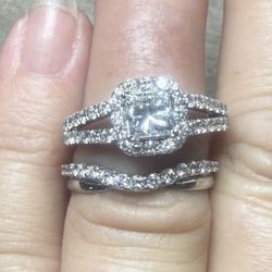 Engagement And Wedding Band Set