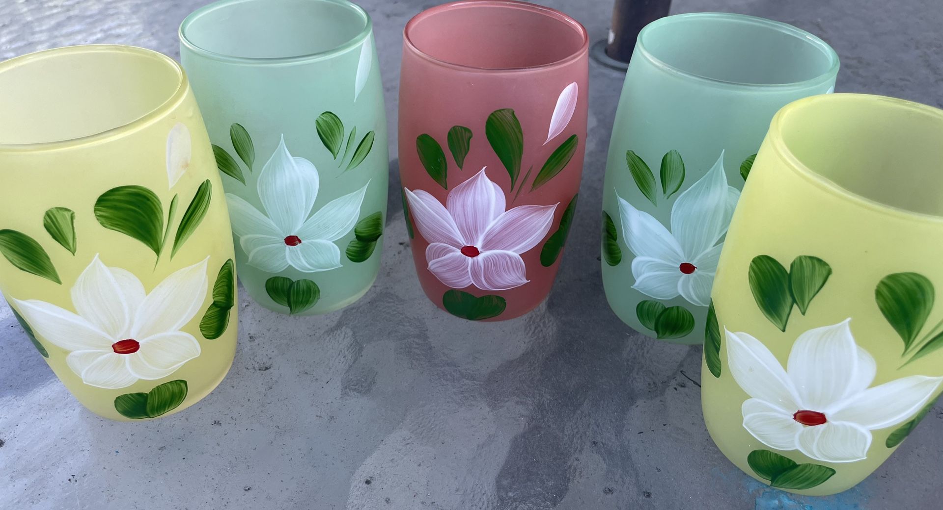 Glasses (hand painted)
