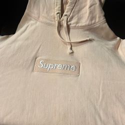 Supreme Box Logo Hoodie Peach