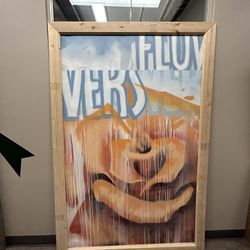 6 Ft Tall Rose Painting 