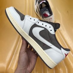 Jordan 1 Low Travis cot Olive