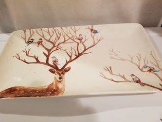 Pier 1 Christmas plate