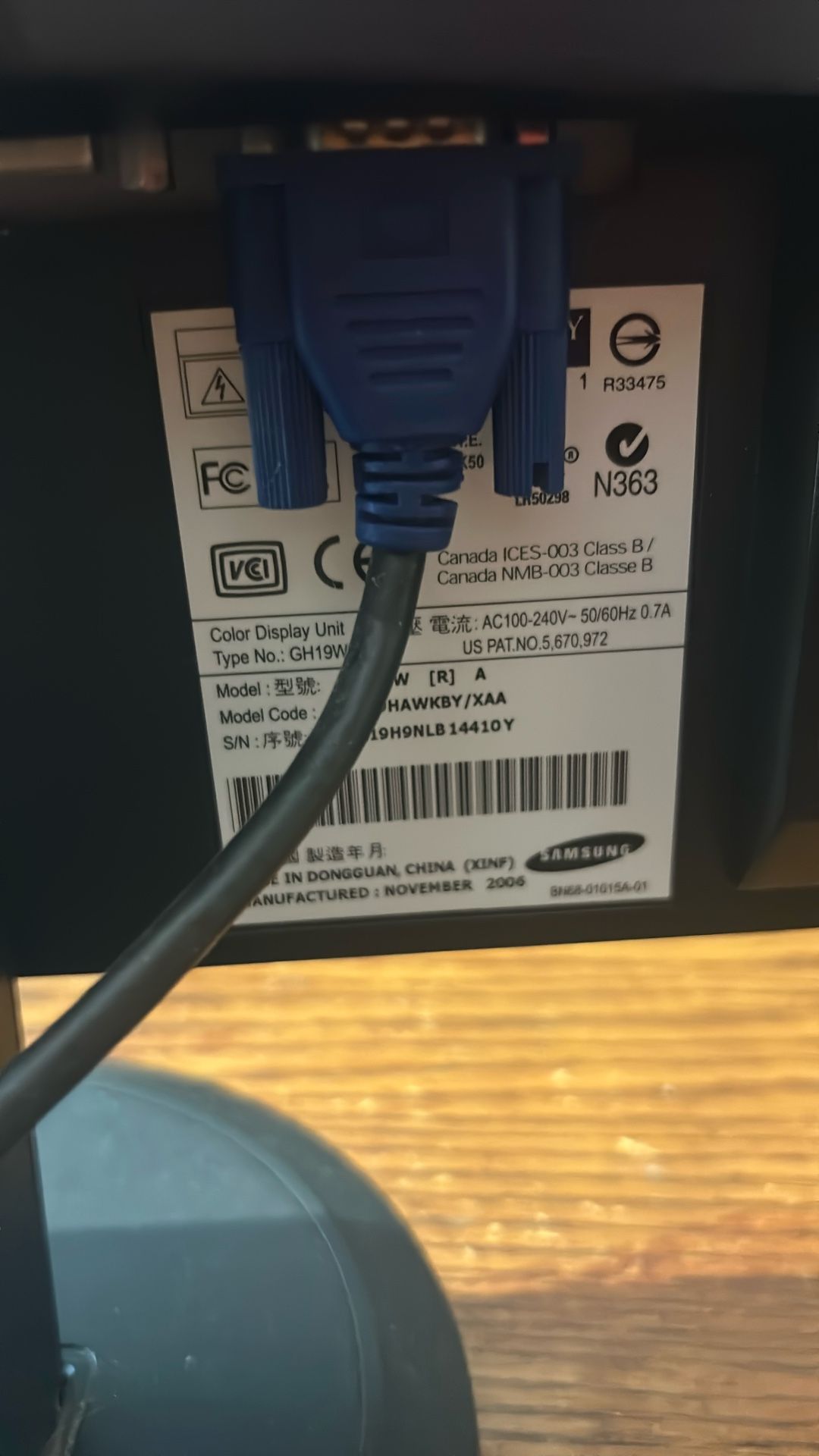 Samsung Sync master 940BW 19 Inch Computer Monitor