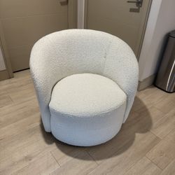 White Teddy Swivel Chair