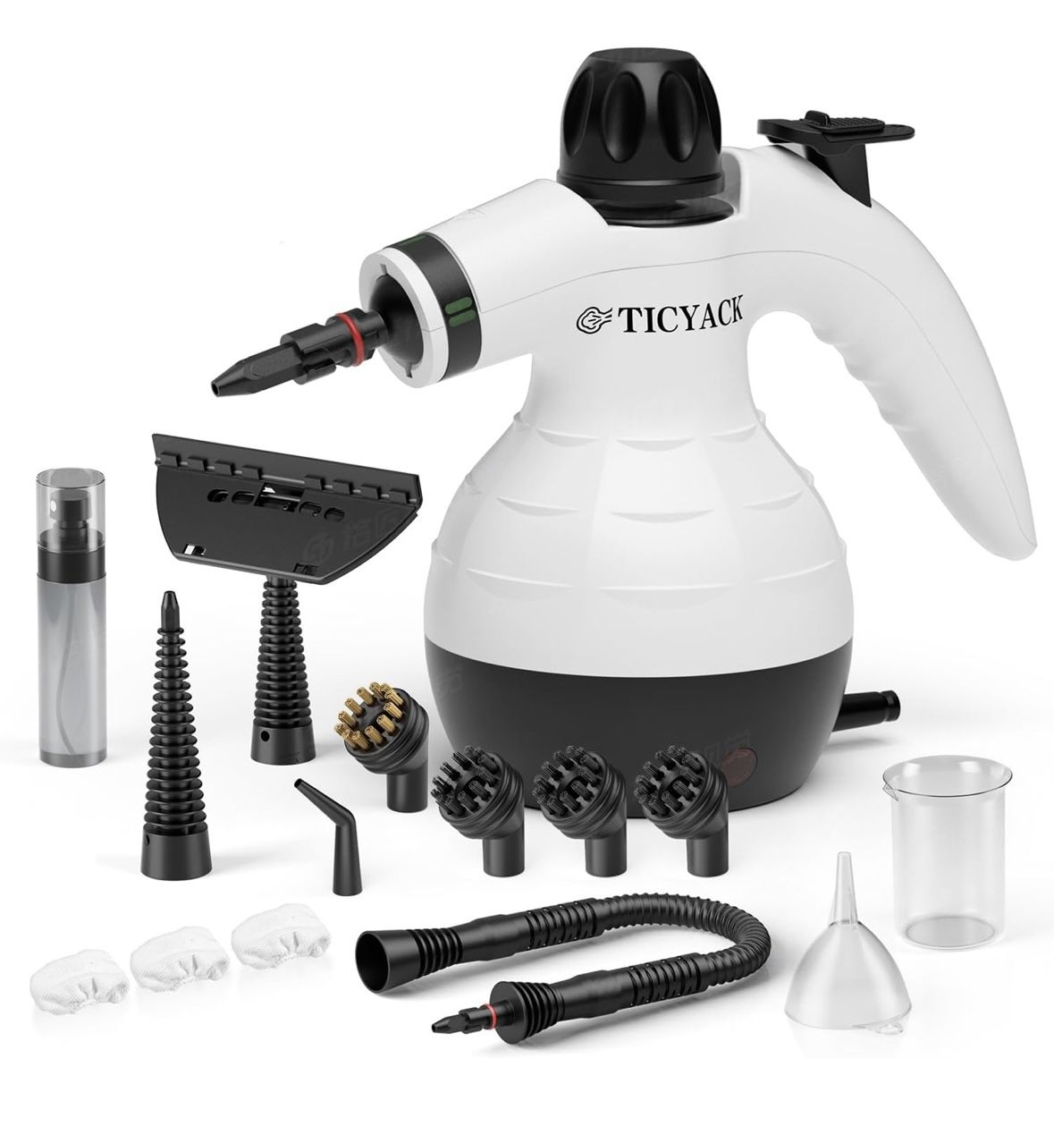 Steam Cleaner, Handheld Steam Cleaner for Home, 16-Piece Steam Cleaner Kit with Automatic Steam Switch, Steamer for Kitchen, Bathroom, Car, Living Roo