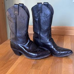 Vintage Leather Justin Cowboy Boots Women's 6.5