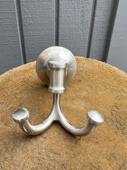 Delta Brushed Nickel Double Hook  