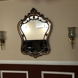 Vintage Mirror And 2 Scones 