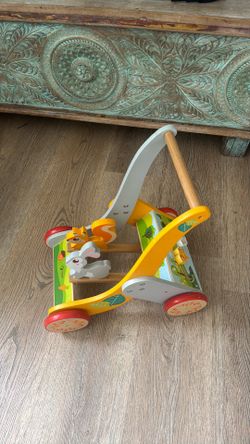 Wooden baby walker