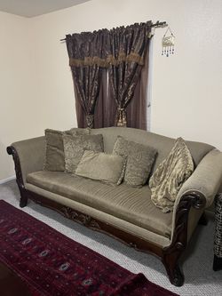 Sofa, Loveseat, & Chair with Coffee Table