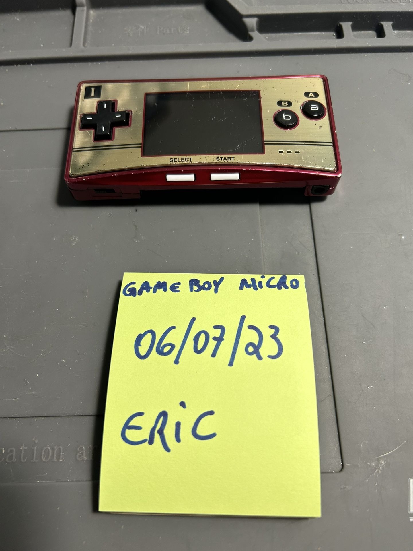 Nintendo Game Boy Micro Special 20th Anniversary Edition completely cleaned