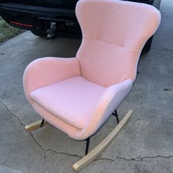 NEW Pink Sherpa Rocking Chairs 