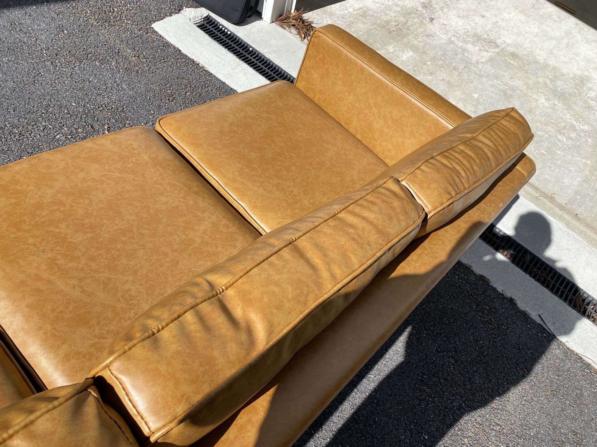 Faux Leather Sofa Excellent Condition