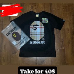 Black Burberry Bape Tee