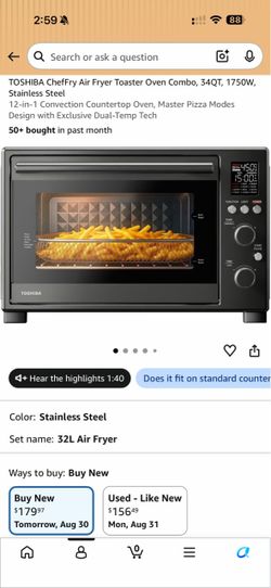 Toshiba TL2-AC368LEA(GR) Air Fryer Oven