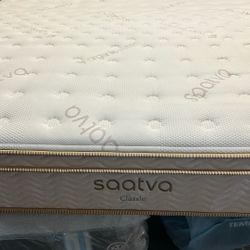 King Mattress Saatva Classic Luxury Firm 11.5” (open Bag Like New)