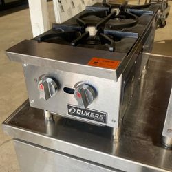 Dukers 2-Burner Hot Plate