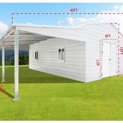 K4230T Metal Garage/ Shed/ Carport. New in Crate!