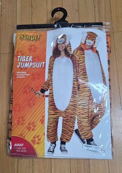 Spirit Tiger Jumpsuit Adult Halloween Costume