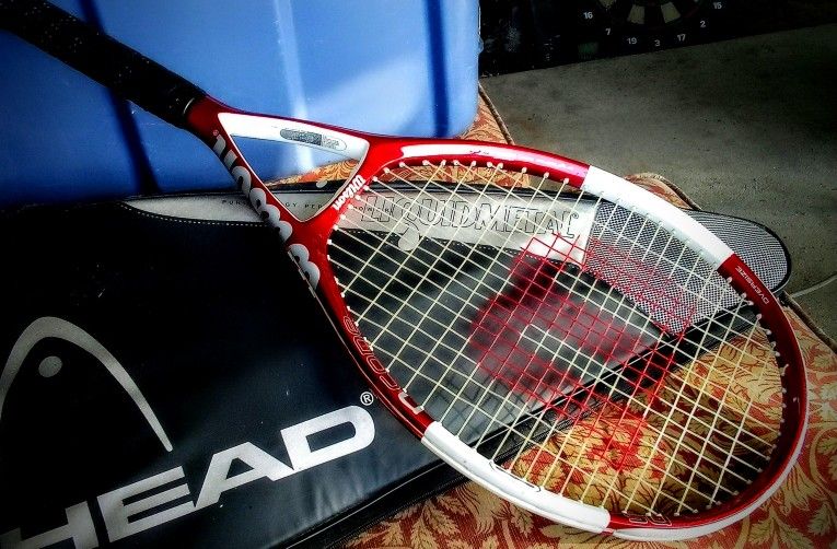 Tennis Racket  And Hand Bag Also A Birdie Included 