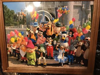 Vintage Disney character wood framed