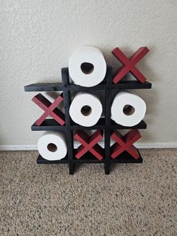 Toilet Paper Tic Tac Toe Holder