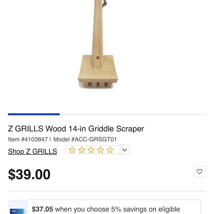 Z grills Wood Grill Scrapper Grid Lifter Cooking Grate 2-in-1 Tool Accessories
