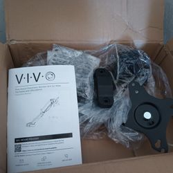 Pole Mount Pneumatic Monitor Arm For VESA 75x75mm And 100x1000mm