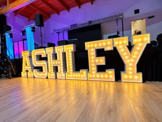 Large Marquee Letter Lights – ASHLEY