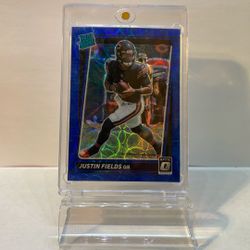Justin Fields RC Prizm Blue Scope Parallel