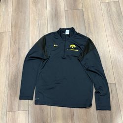 Nike Half Zip Black And Blue Long Sleeve Size S