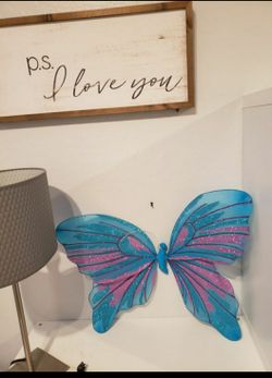 $ 5. Blue/ Pink butterfly