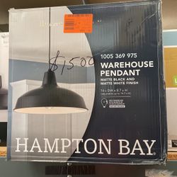 Matte Black Warehouse Pendant 