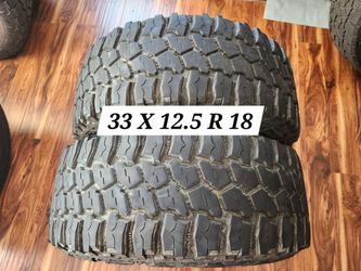 33 X 12.5 R 18 LT (2) TIRES AMERICUS