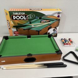 Tabletop Pool Table Missing One Ball