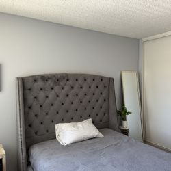 Queen Velvet Tufted bed Frame
