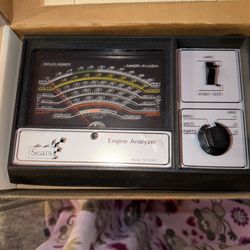 Sears Engine Analyzer 12 Volt Model 28.2161 Vintage. The decal has a few bubbles in it