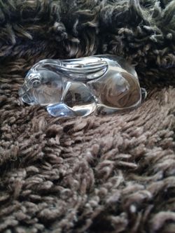 Princess House Crystal Bunny. Approximately 4 1/4"x 1 3/4". Excellent Condition Super Cute